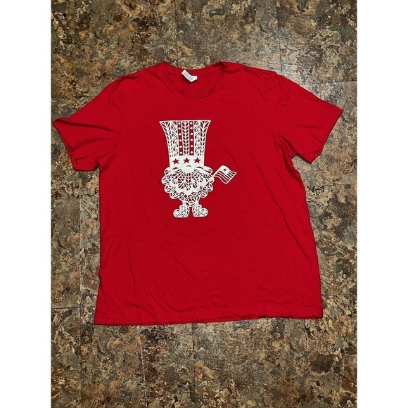 Bella Canvas Unisex Crew Neck Red Shirt Size 2XL - Picture 1 of 7